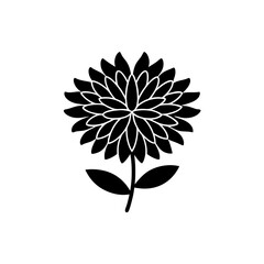 creative details Aster Blossom Icon vector illustration