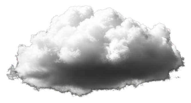 PNG A clear white cloud background isolated nature. - Powered by Adobe