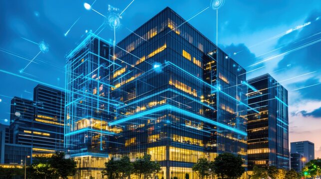 An AI powered system automating energy efficient building management by analyzing real time temperature, lighting, and occupancy data