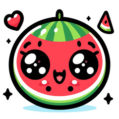 Obraz premium Cute Watermelon Happy Refreshing