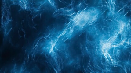 Obraz premium Abstract blue dynamic tech background. Digital waves, network system show neural connections. Cyber quantum computing, global electronic intelligence flow. Futuristic graphic with abstract shapes