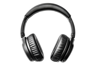 Comfortable black headphones for immersive audio experiences, cut out