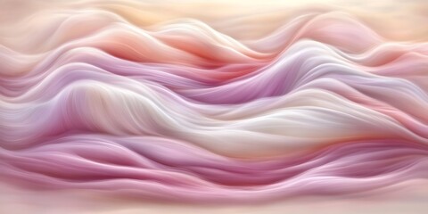Obraz premium Elegant soft flowing lines of pastel colors create a calming abstract background