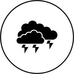 Cloud thunder Icon