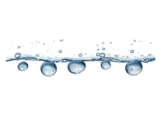 water drops in line
