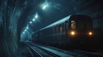 Futuristic Light Tunnel, A Sci-Fi Inspired Travel Through High-Tech Tunnels