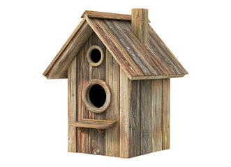 beautiful wooden birdhouse