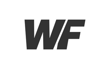 WF Techno Editable Font Logo For Corporate Branding. Bold, Futuristic Design With Unique Typographic Ideas. Minimal Custom Type And Dynamic Letter