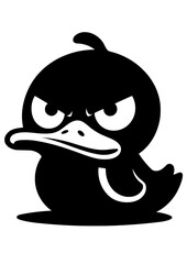 Angry Duck SVG, Duck Svg Bundle, Funny Duck Svg, Duck Cut File, Duck Silhouette, Duck Clipart, Funny Birthday Svg, Lazy Duck Vector Cut File