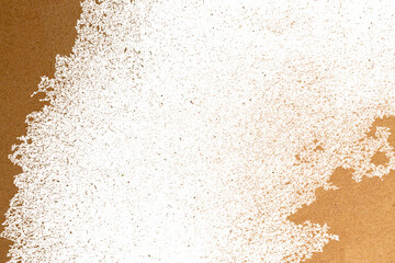 Grainy Brown Paper with Grunge Texture, Torn Edge, and Rough Vintage Surface