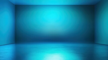 Empty Blue Studio Space