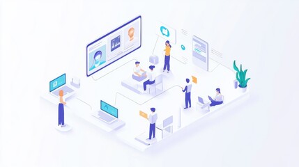 Obraz premium An AI powered system automating virtual healthcare consultations by analyzing real time patient symptoms and health records, futuristic AI-driven telemedicine platform, Health technology style