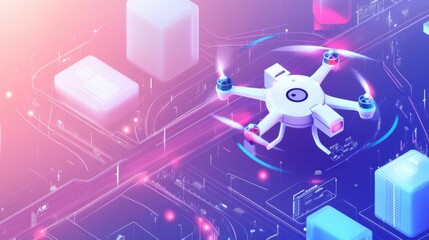 An AI powered system enhancing autonomous drone delivery by analyzing real time weather, traffic, and parcel data