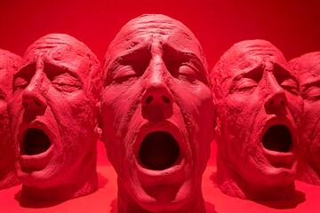 Metaphorical stress emotions of a loss of pleasure or interest. Stress - cause of depression: abstract image of mental state. Negative emotions. Depressive mood. Psychological problem.