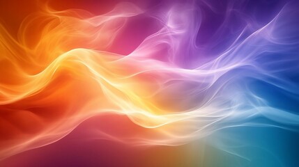 Fototapeta premium Abstract Colorful Smoke Wave Background Design