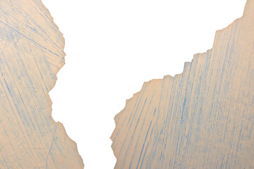 Textured Wall Paint Patch with Rough and Uneven Surface with Transparent Background