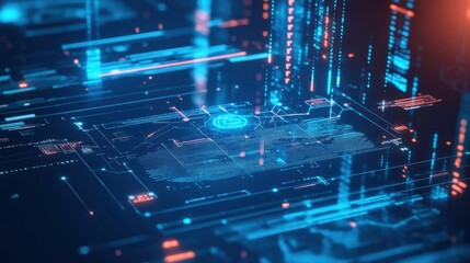 An AI powered system enhancing cybersecurity by analyzing network traffic, potential threats, and security breaches for real-time threat detection and mitigation