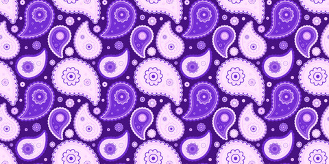 Persian paisley as festive tiled. Blossom twisted at linen print. Vitality simple and exotic pattern.