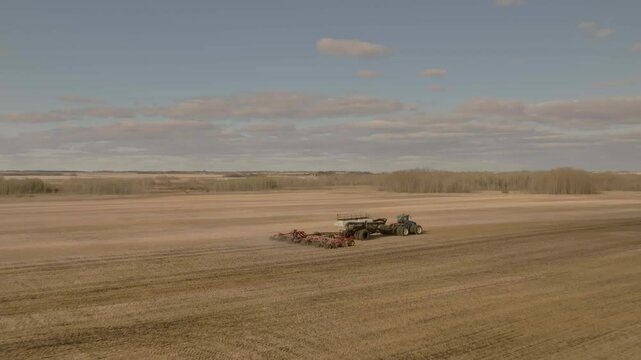 Drill air seeder seeding barley	