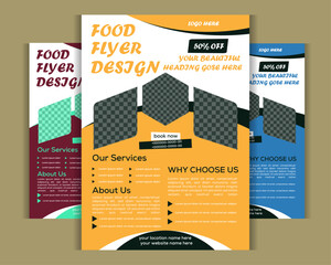 Creative Abstract food Flyer Design Template | Modern Gradient Flyer | Professional Event, Business, Marketing & Invitation Card Design