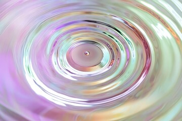 Abstract swirling pastel colors creating a mesmerizing concentric ripple effect, reminiscent of water or light.