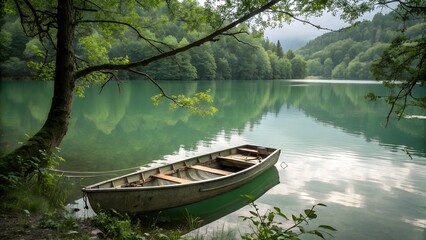 Obraz premium Boats on the lake