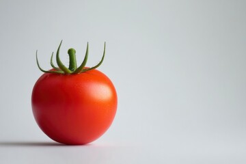 Fresh Tomato Still Life Against Plain Background for Cooking Concepts