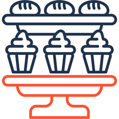 Cupcake Stand icon