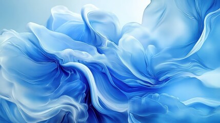 Obraz premium Abstract Blue Liquid Flowing Design