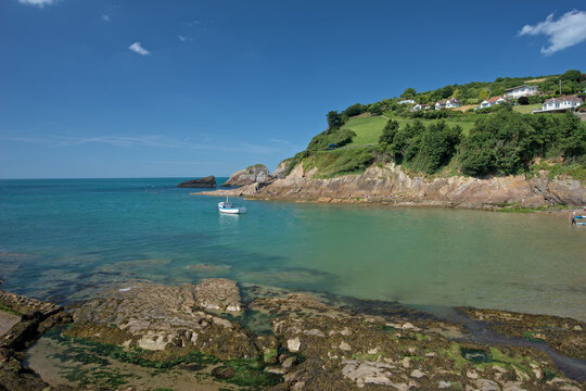 Beautiful  beach at Combe Martin Devon England UK Europe