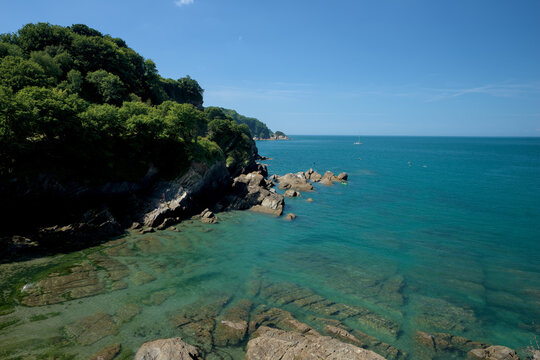 Beautiful  beach at Combe Martin Devon England UK Europe