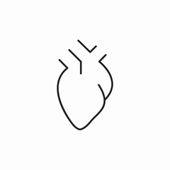 heart organ icon sign vector