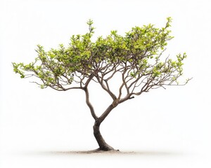 Isolated Green Tree on White Background Perfect for Graphic Design