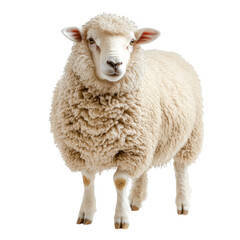 Fototapeta premium Isolated Sheep on Transparent Background for Creative Use in Design