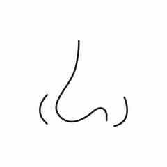 nose function icon sign vector