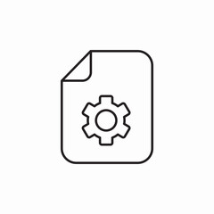 system document icon sign vector