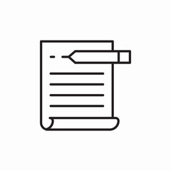 title write icon sign vector