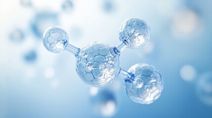 Illustrative Molecular Structure of Water
