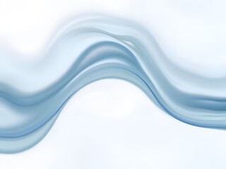 Abstract background with transparent fluid neon wave, glossy shiny effect generative ai