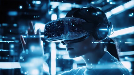 An AI powered system enhancing virtual reality experiences by analyzing user movements, environment interactions, and sensory data for immersive VR simulations