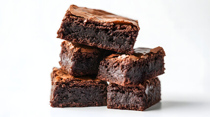 Fudgy and Rich Chocolate Brownies with a Glossy Cracked Top and Deep Cocoa Flavor