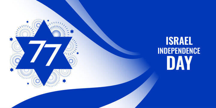 Israel Independence Day poster design, banner, card - 77th Independence Day Celebration. Vector design.
- Powered by Adobe