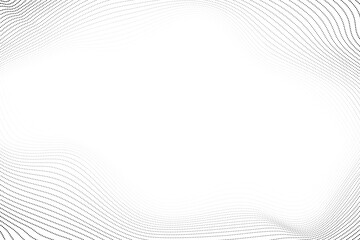 Abstract Wavy Line Background - Minimalist White Flow Design