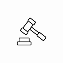 law decision icon sign vector