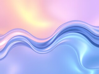 Modern colorful transparent fluid background, fluid neon wave curve glossy effect generative ai
