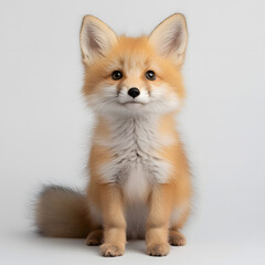 Obraz premium Adorable red fox kit