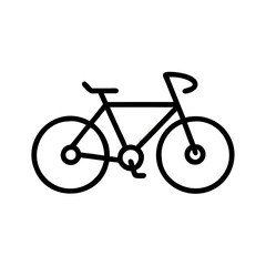 Obraz premium line art bicycle illustration