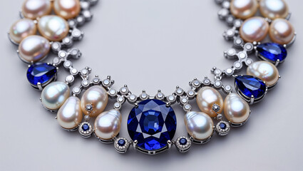 blue and silver jewelry