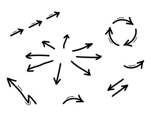 Abstract background arrows going down, right, up. Vector illustration. Abstract background with paper arrows.