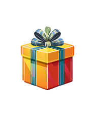 Obraz premium gift box isolated on white